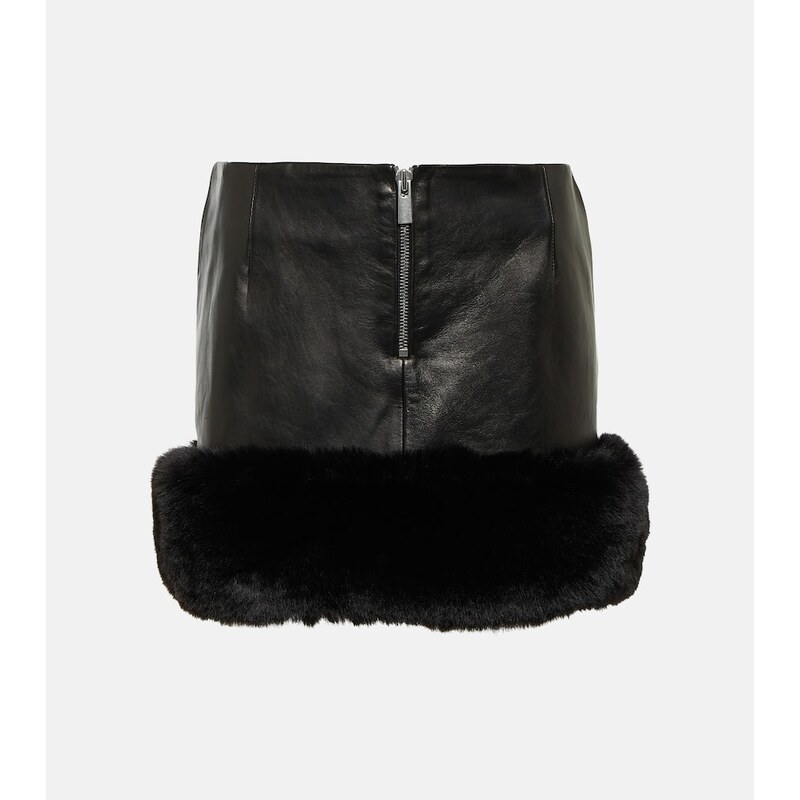 Magda Butrym Leather miniskirt