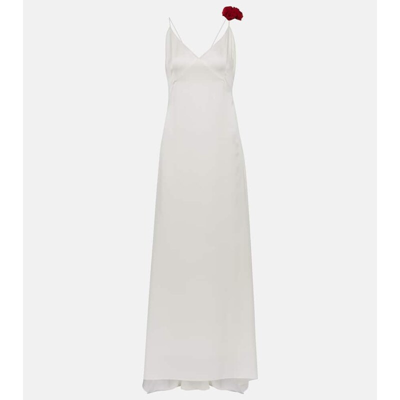 Magda Butrym Rosette embellished slip gown