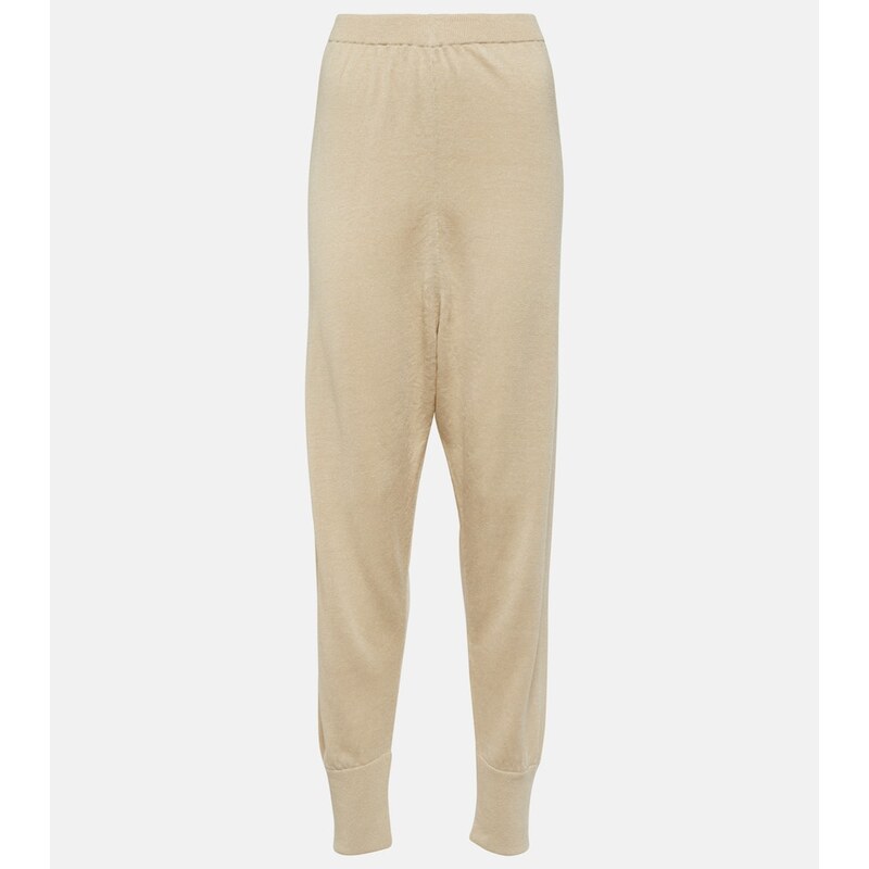The Row Dalbero linen and silk tapered pants