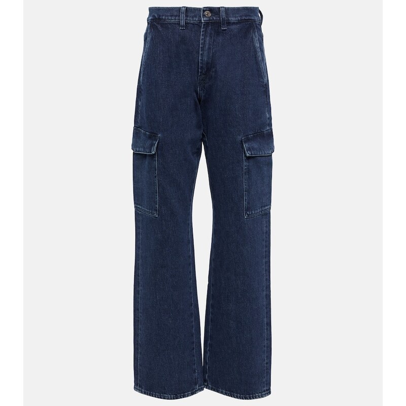 7 For All Mankind Tess Cargo high-rise straight jeans
