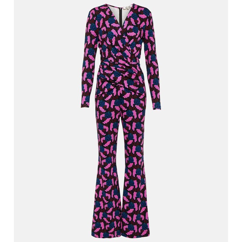Diane von Furstenberg Ursula printed jersey jumpsuit