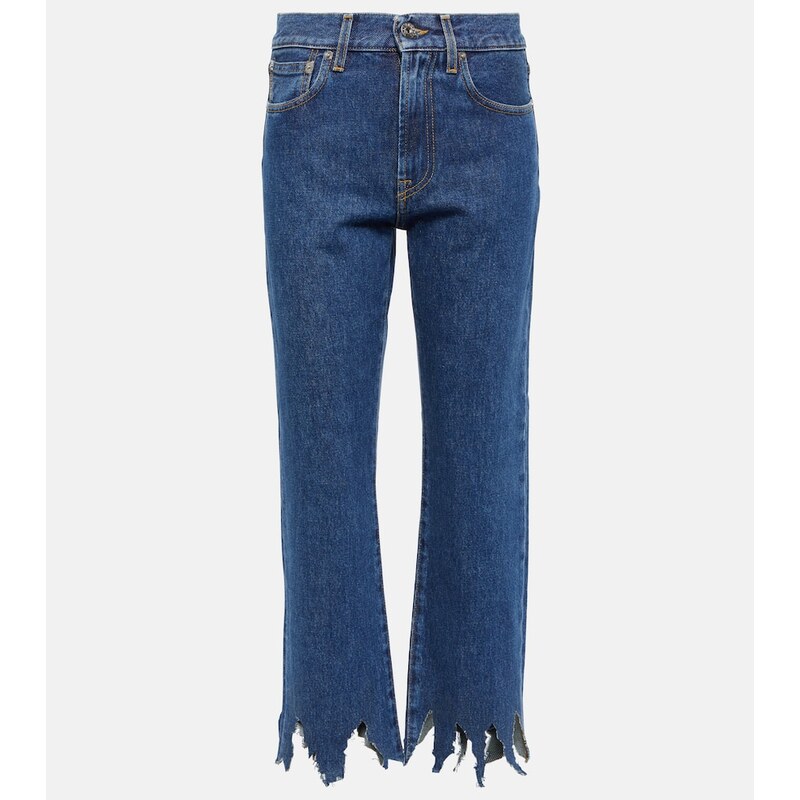 JW Anderson Distressed cropped jeans