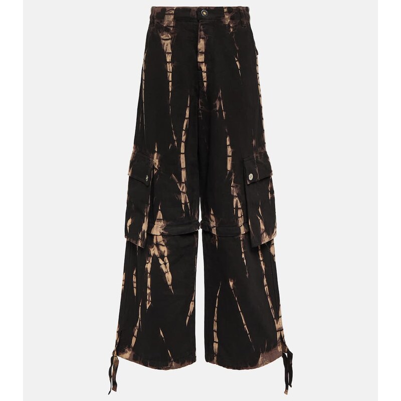 Dion Lee Convertible tie-dye denim cargo pants