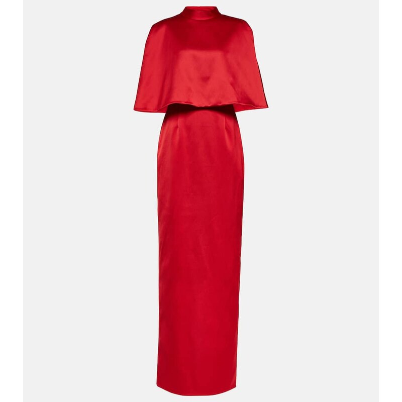 Carolina Herrera Caped satin gown