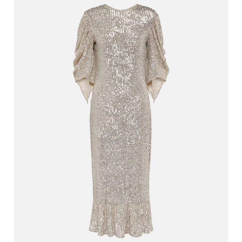 Roberta Einer Drama sequined midi dress
