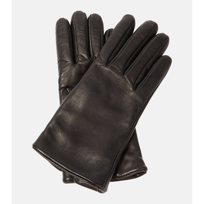 Saint Laurent Cassandre leather gloves