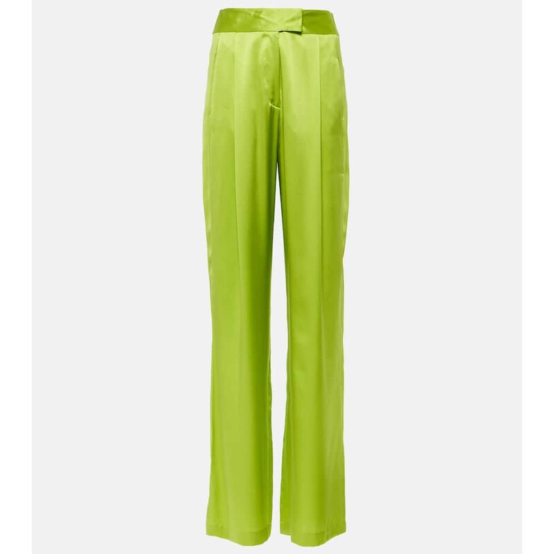 The Sei High-rise silk satin wide-leg pants