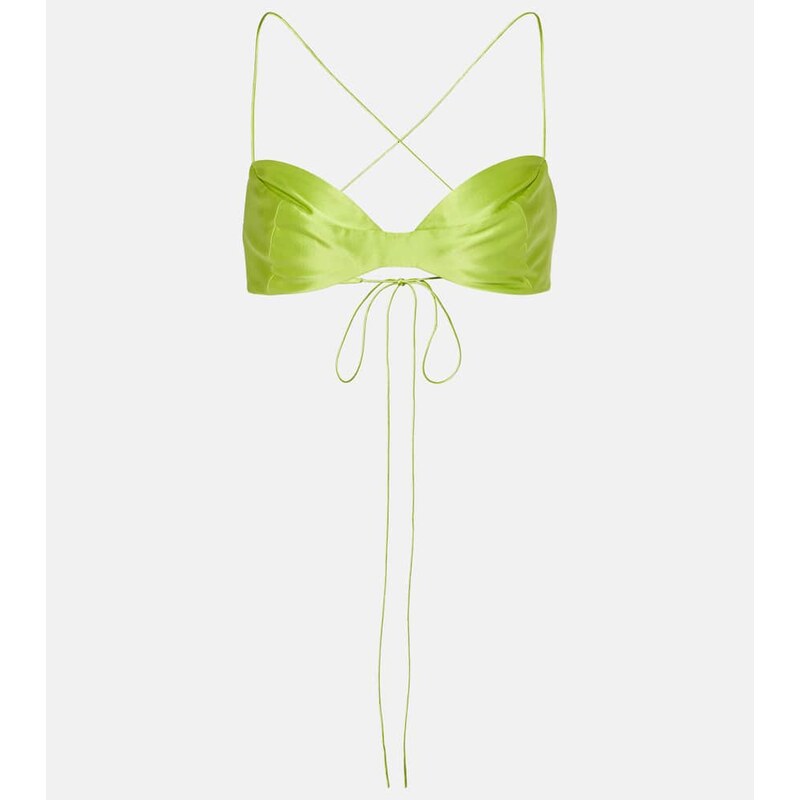 The Sei Silk satin bra top