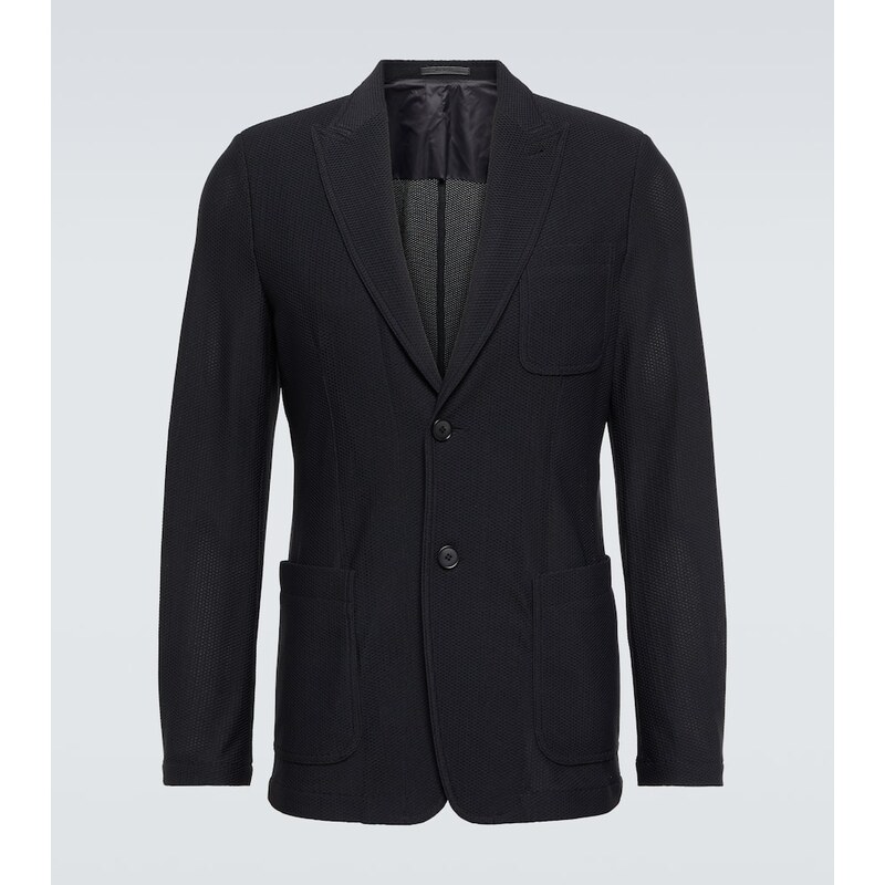 Mužský blejzer Giorgio Armani v černé barvě