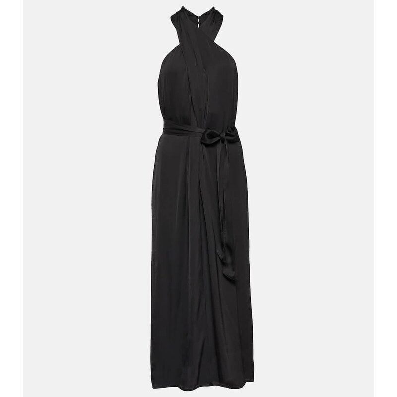 Velvet Stephanie halterneck midi dress