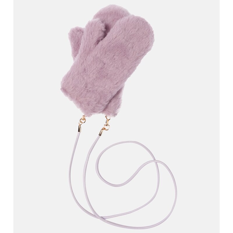Max Mara Ombrato teddy mittens