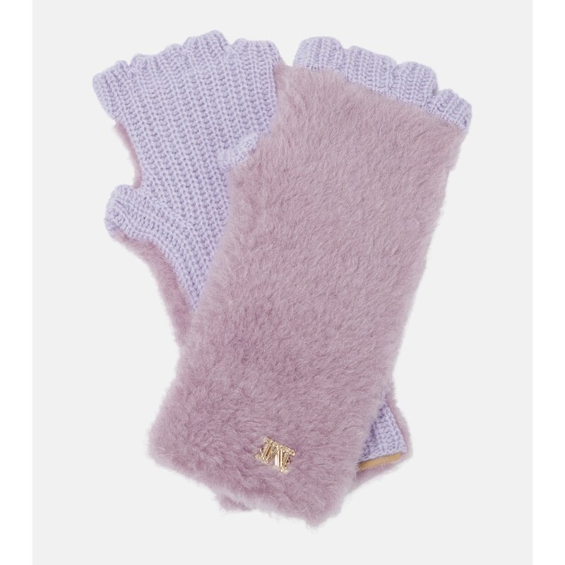 Max Mara Manny teddy fingerless gloves