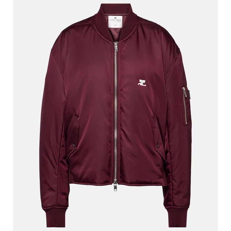 Courrèges Logo bomber jacket