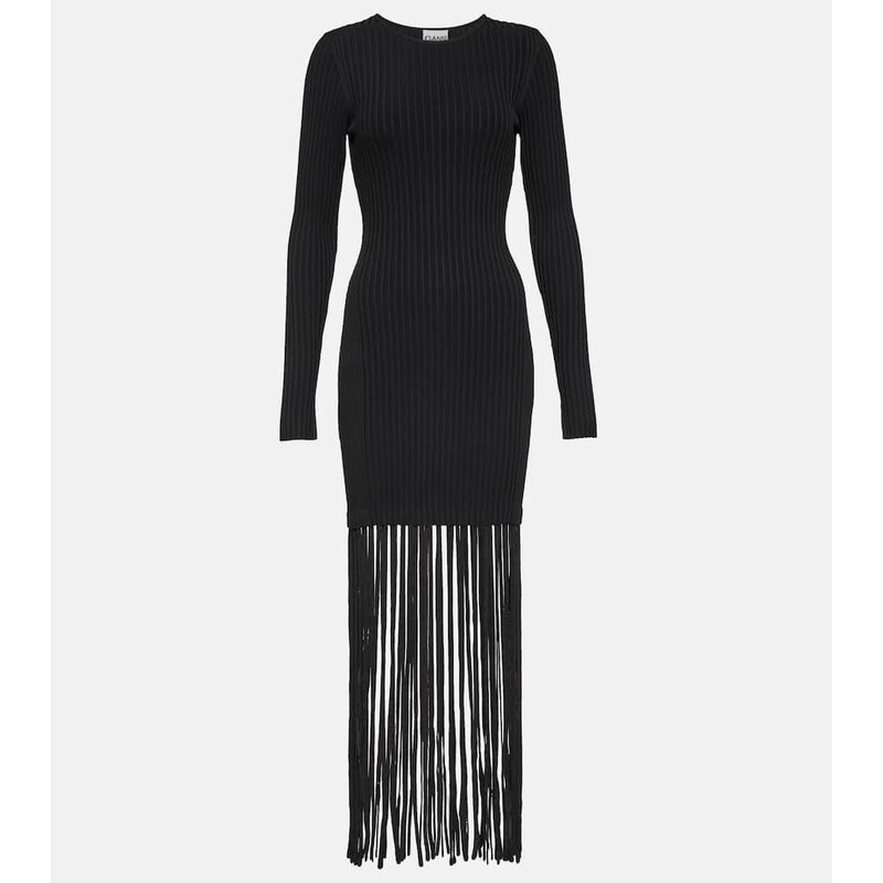 Ganni Fringed minidress