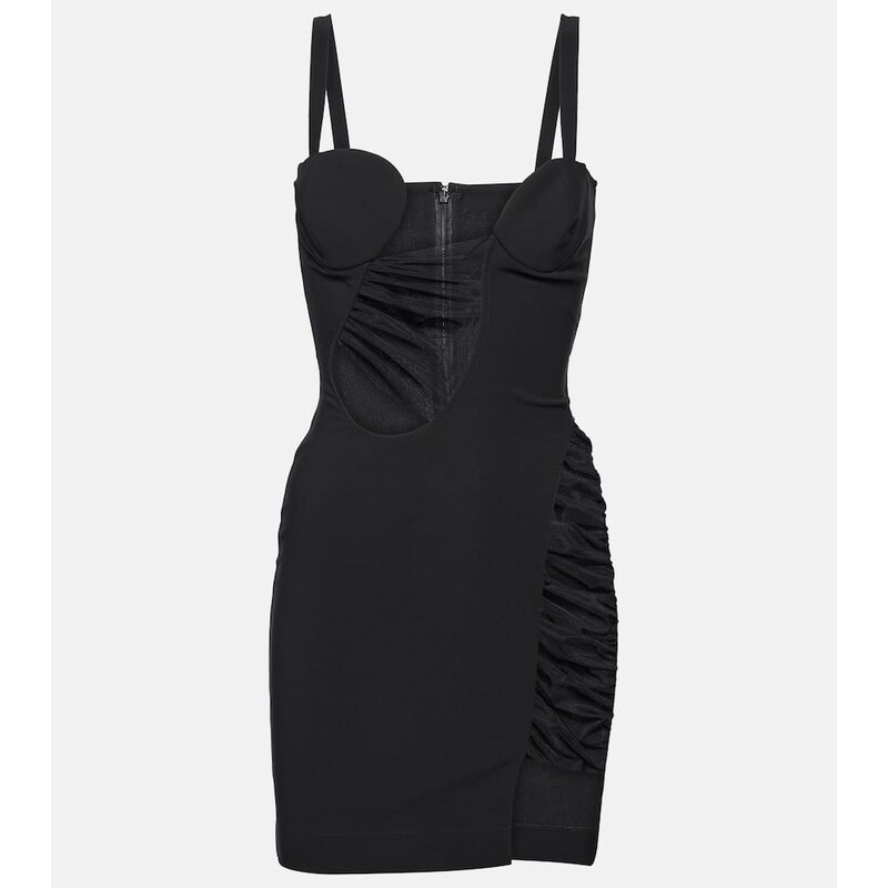 Nensi Dojaka Cutout jersey minidress