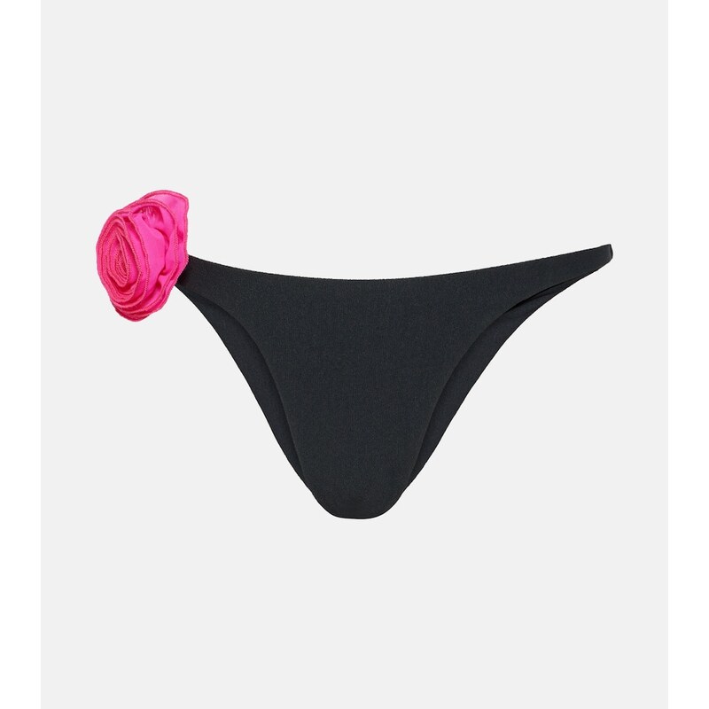 Same Rose appliquÃ low-rise bikini bottoms