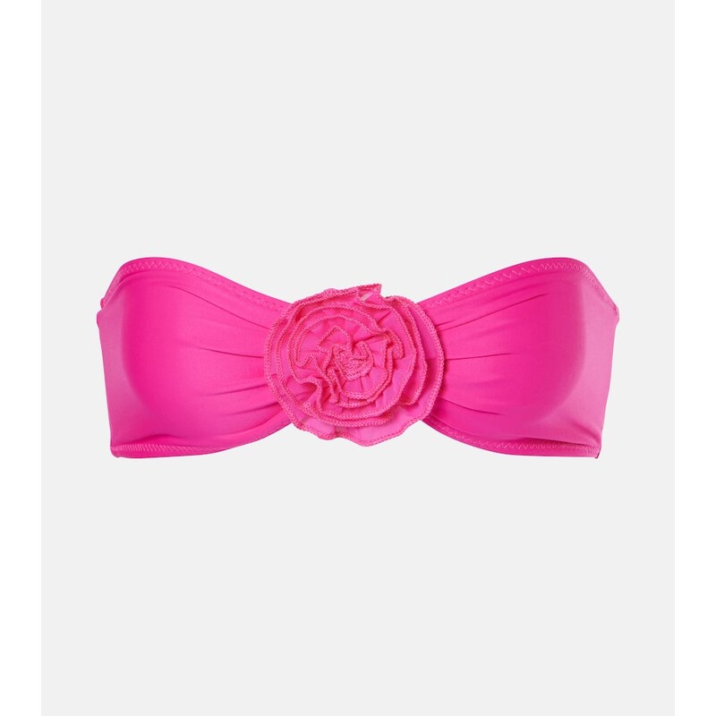 Same Rose bandeau bikini top