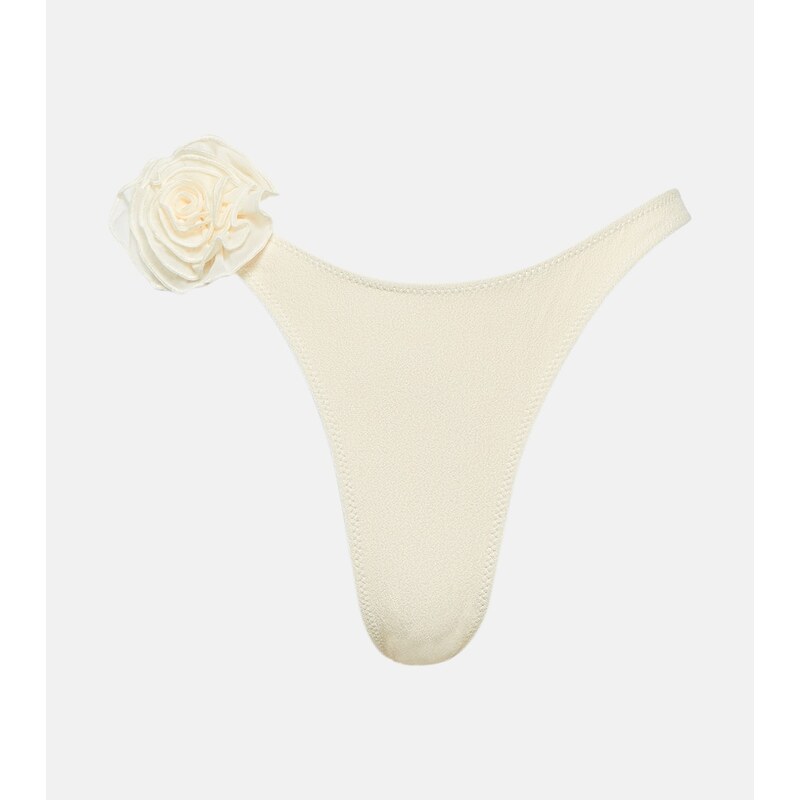 Same AppliquÃ high-leg bikini bottoms