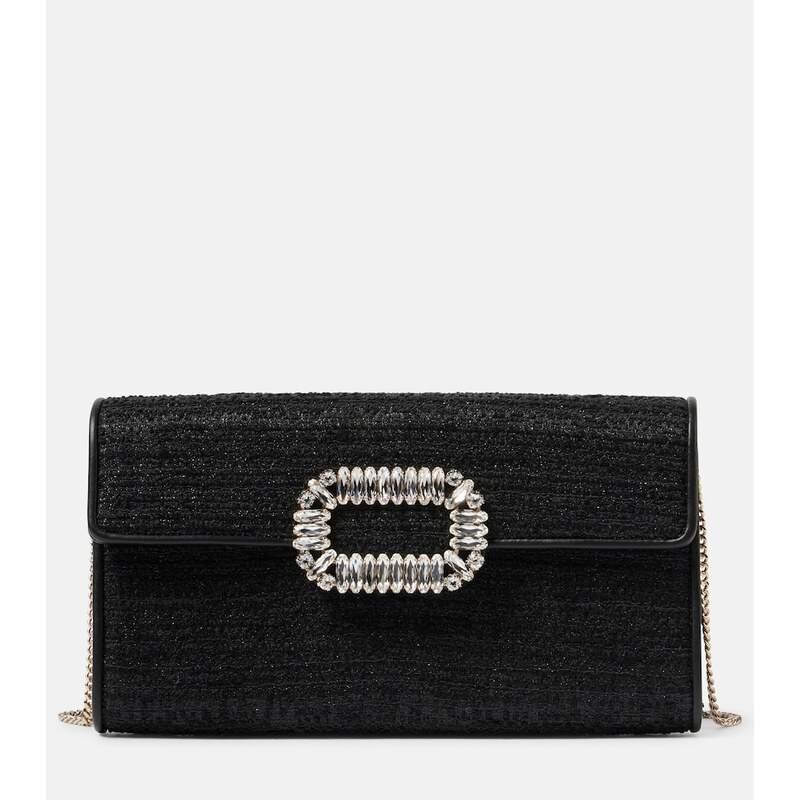 Roger Vivier Bouquet Mini tweed clutch