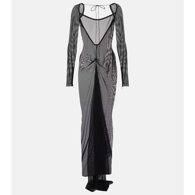 LaQuan Smith Sheer mesh gown
