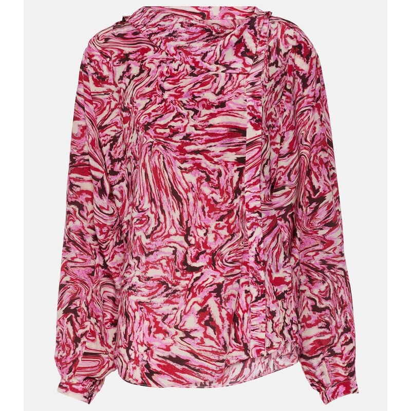Isabel Marant Tiphaine printed silk blouse