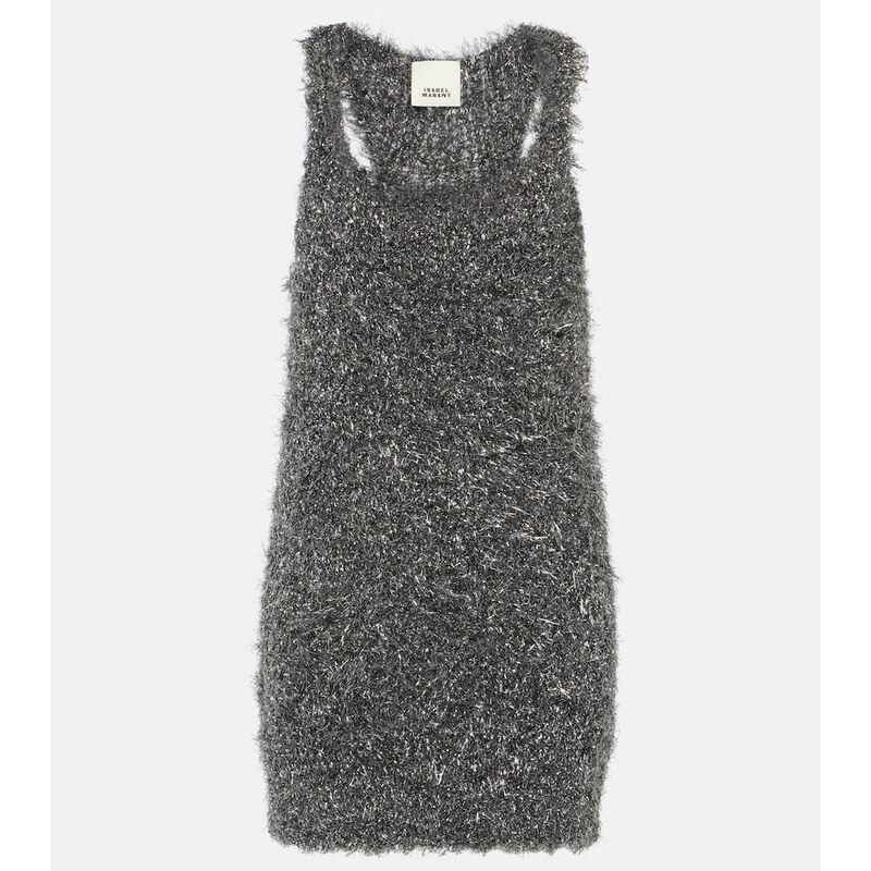 Isabel Marant Windy metallic knit minidress