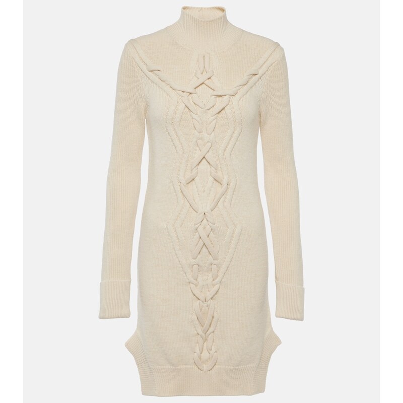 Isabel Marant Atina cable-knit wool-blend minidress