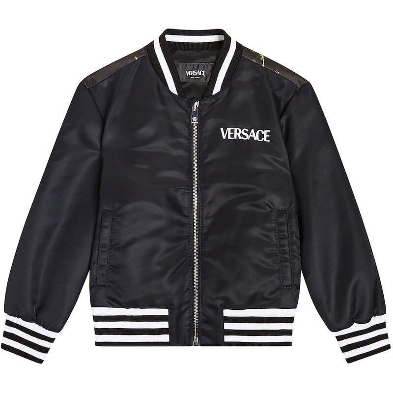 Versace Kids Printed bomber jacket