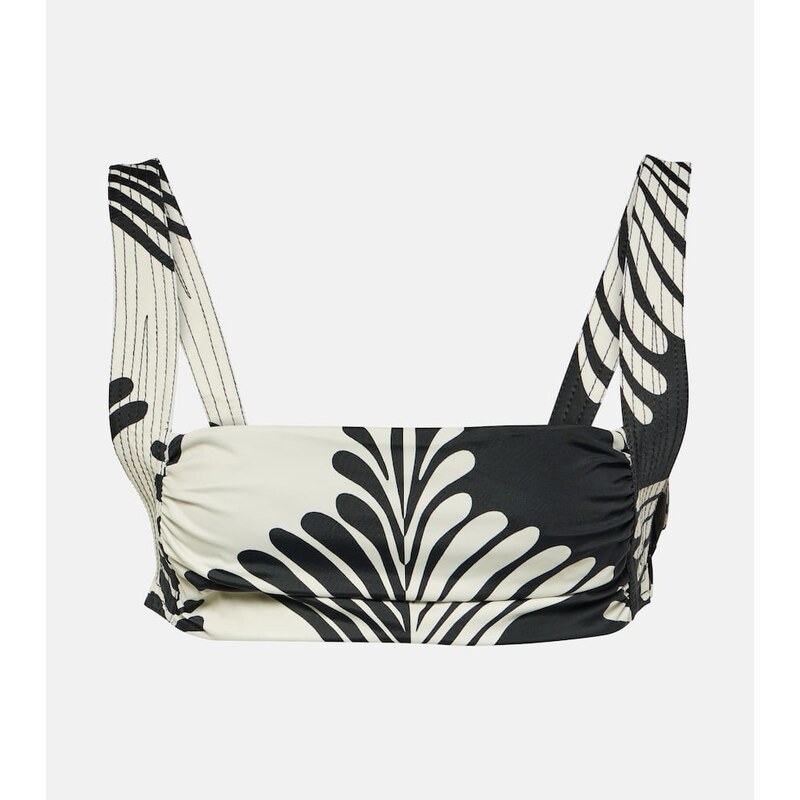Johanna Ortiz Printed bikini top