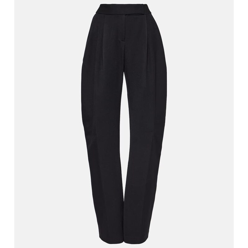 The Attico Wide-leg satin pants