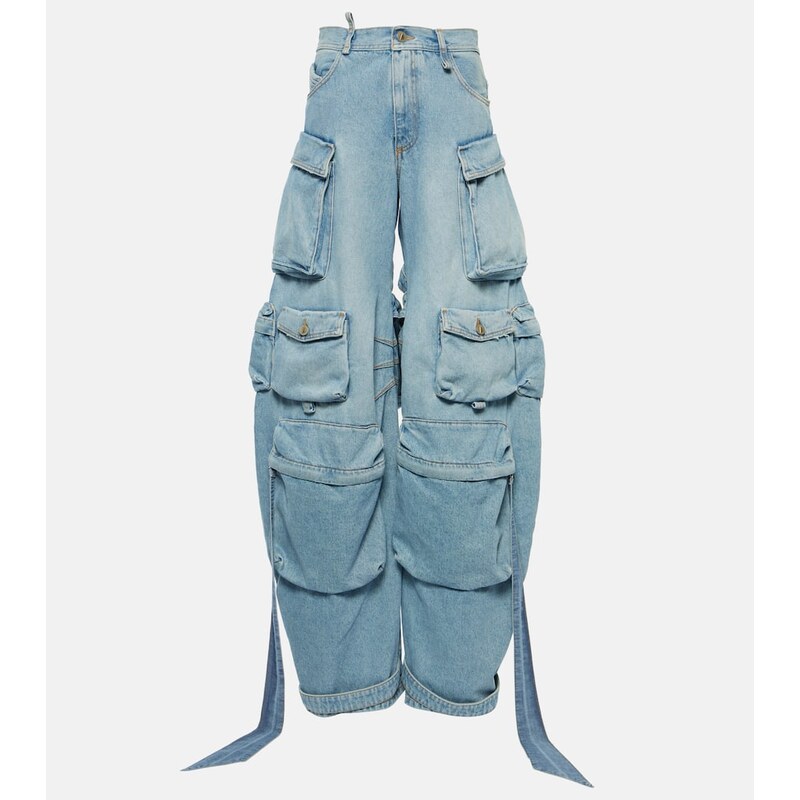 The Attico Cutout cargo jeans