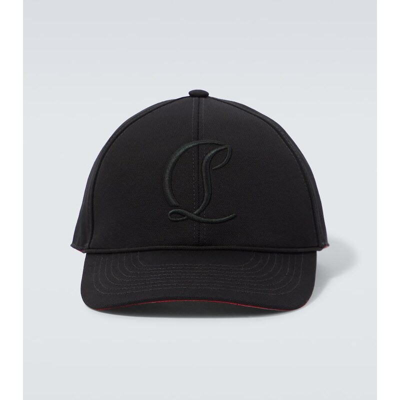 Christian Louboutin Mooncrest cotton canvas baseball cap