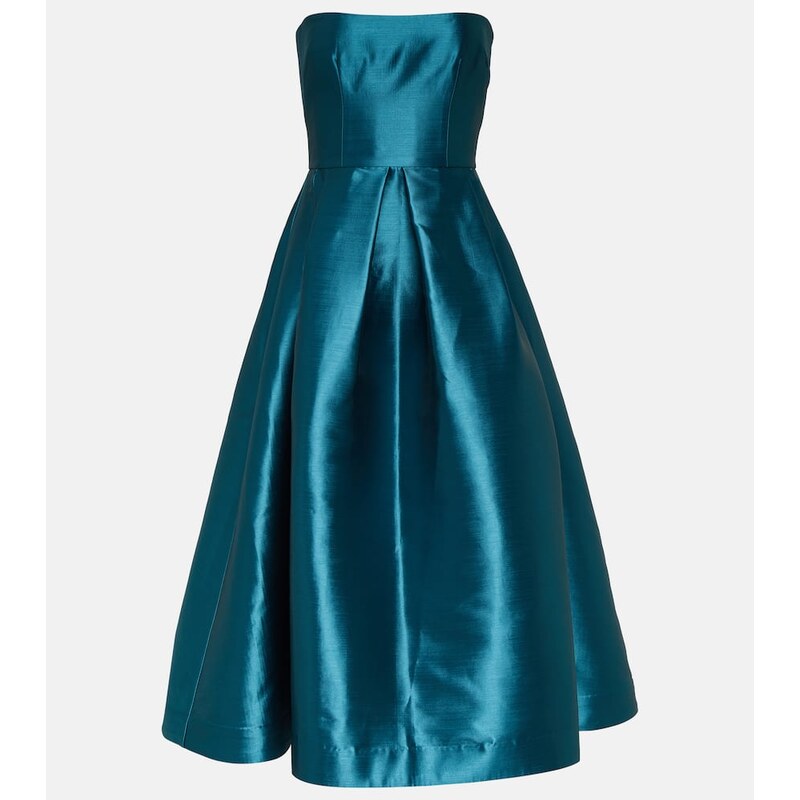 Alex Perry Strapless faille midi dress