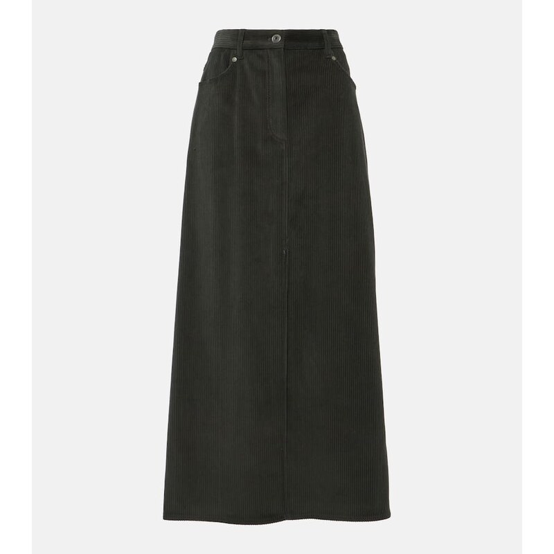 Brunello Cucinelli Cotton corduroy maxi skirt