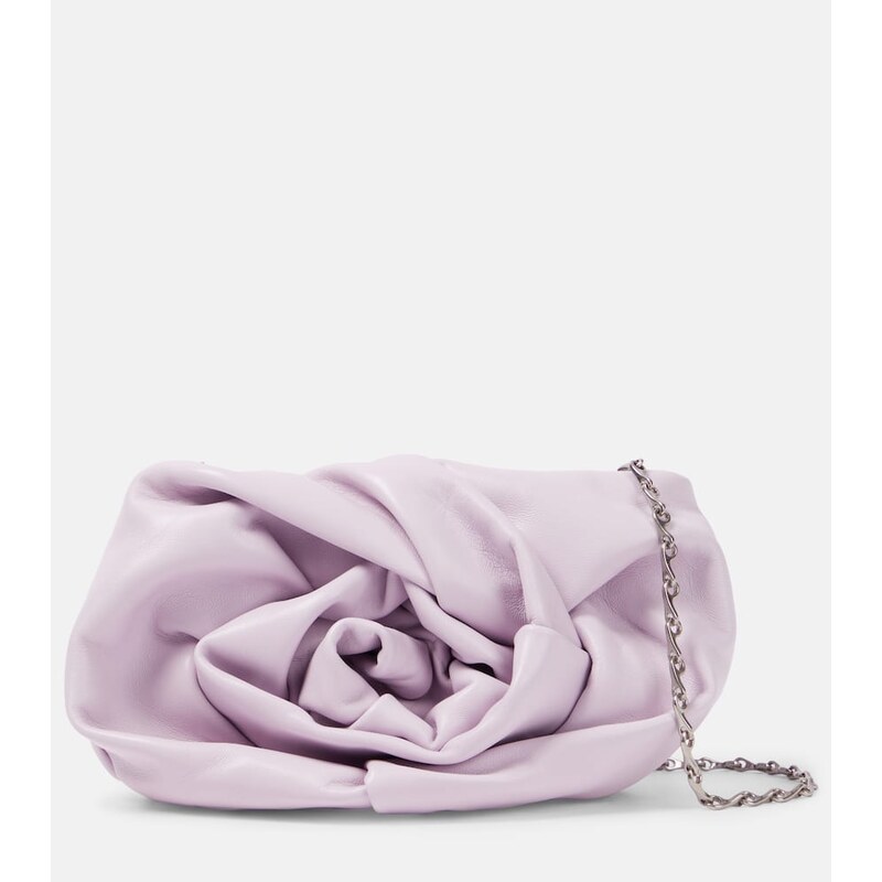 Burberry Rose leather clutch