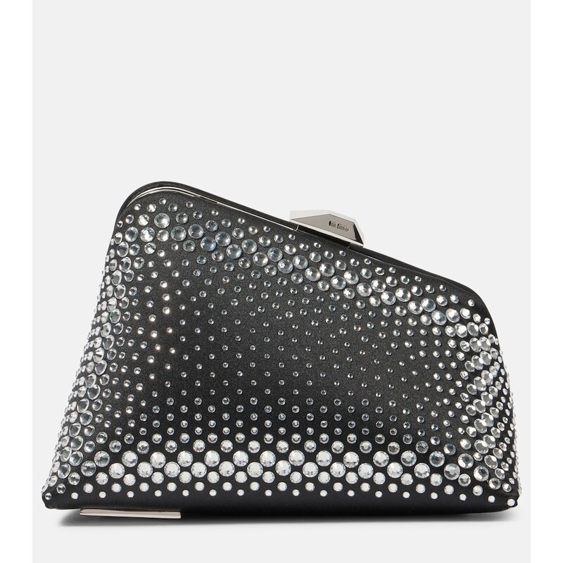 The Attico Midnight Mini embellished clutch
