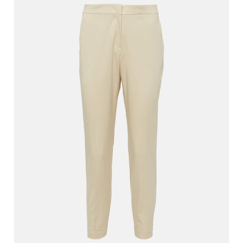 Etro High-rise cotton-blend tapered pants