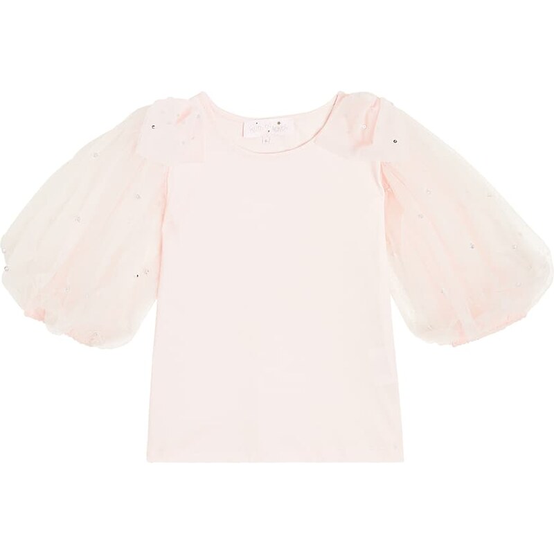 Tutu Du Monde Papillion cotton jersey and tulle top