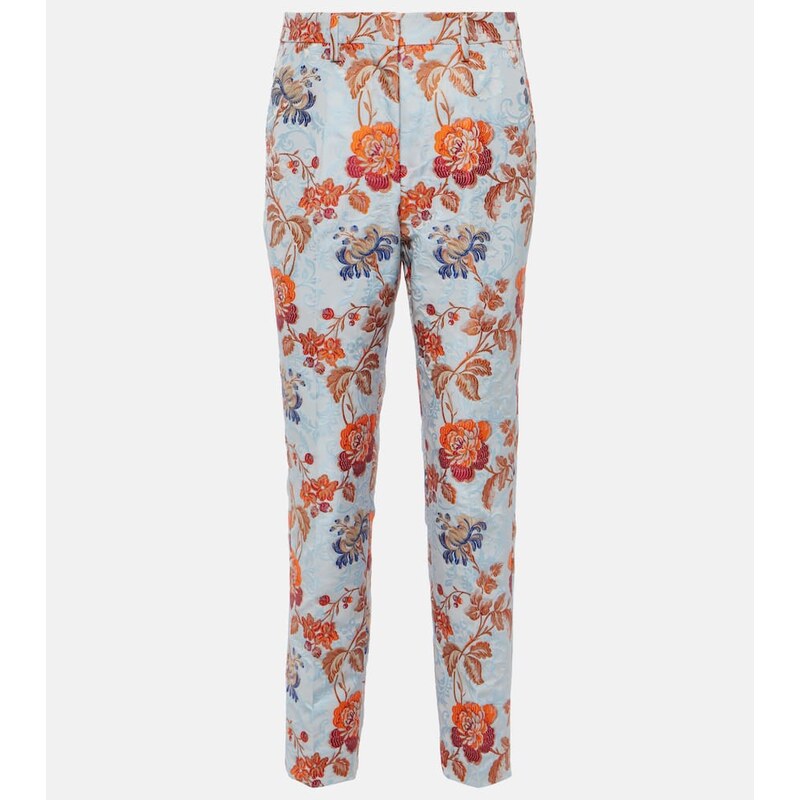Etro Floral jacquard pants