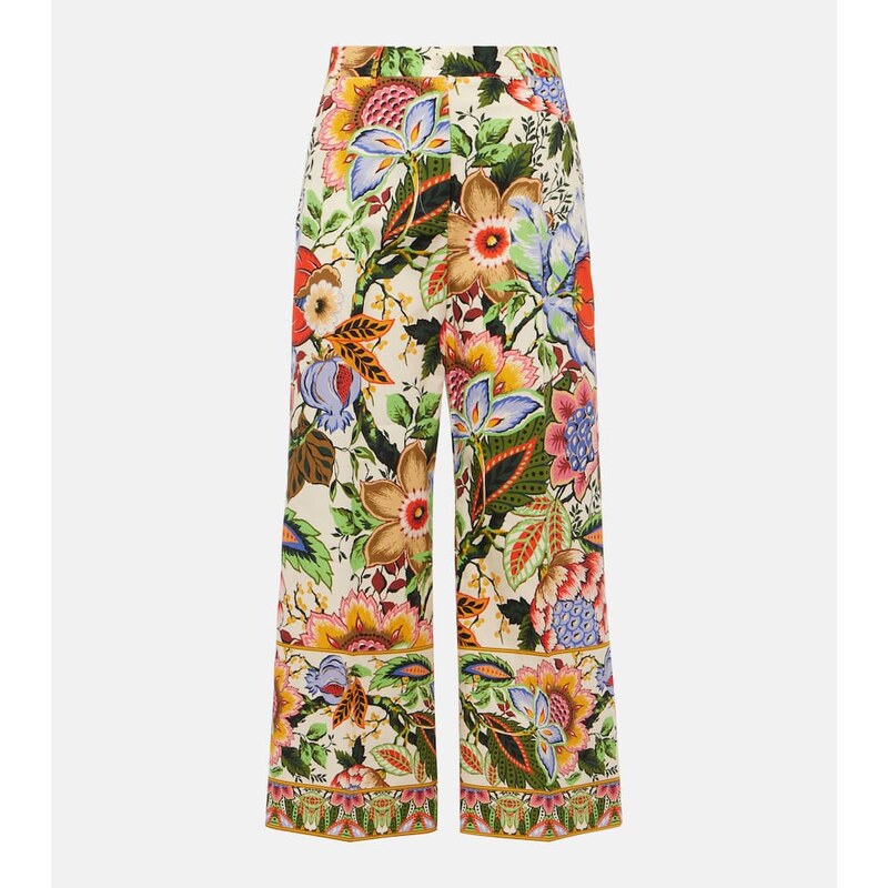 Etro Floral cotton culottes