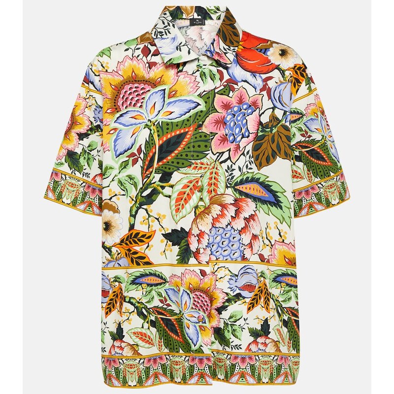 Etro Floral cotton shirt