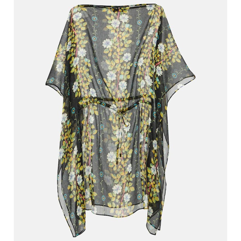 Etro Printed midi dress v barvě černá