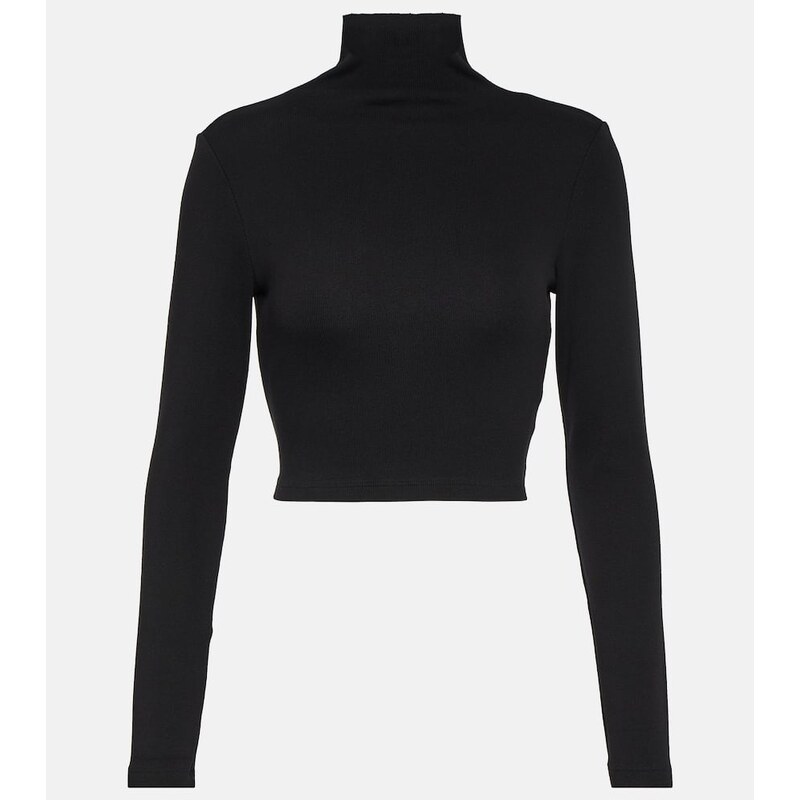 AG Jeans x EmRata Kathryn turtleneck cropped top
