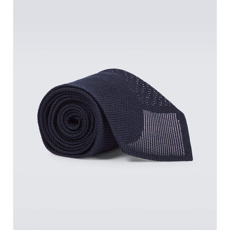 Thom Sweeney Silk grenadine tie