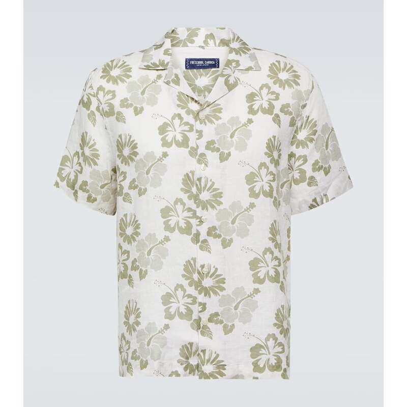 Frescobol Carioca Petala Roberto floral linen shirt