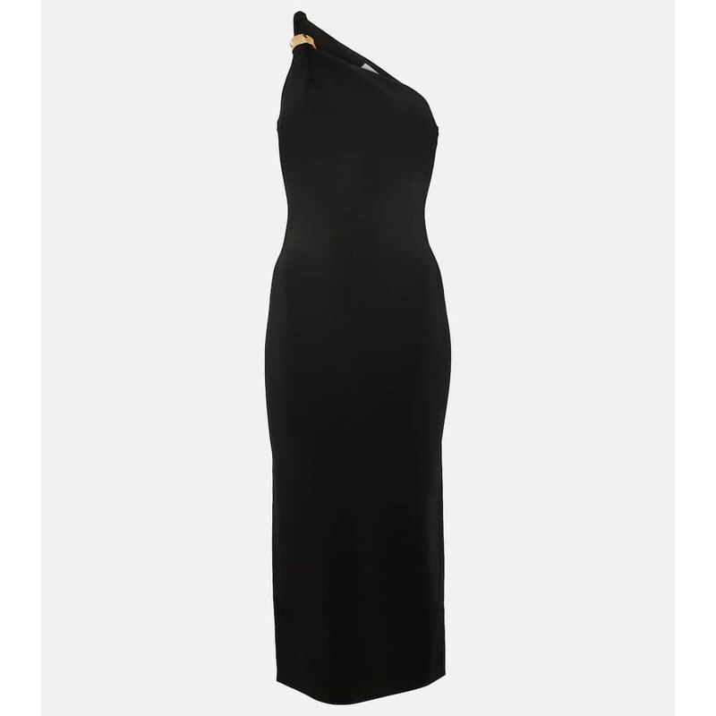 Galvan One-shoulder midi dress