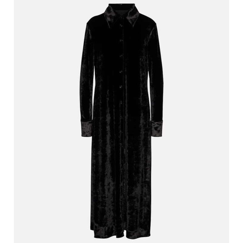 Jil Sander Velvet shirt dress