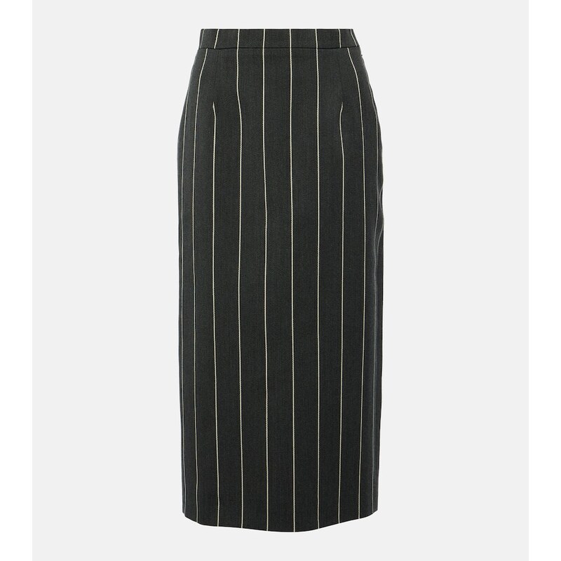 Alessandra Rich Wool-blend bouclÃ tweed midi skirt