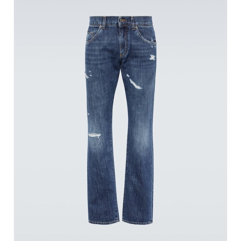 Dolce&Gabbana Distressed straight jeans