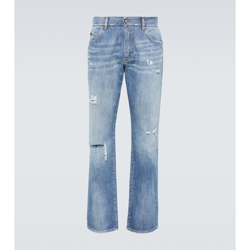 Dolce&Gabbana Distressed straight jeans